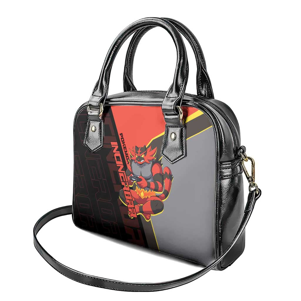 Incineroar Poké Shoulder Handbag Bold Retro Anime Style