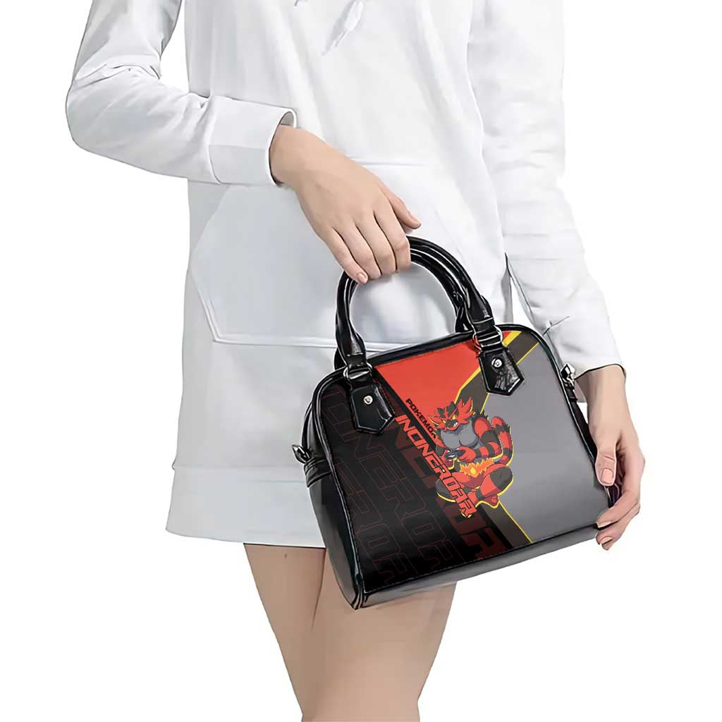 Incineroar Poké Shoulder Handbag Bold Retro Anime Style