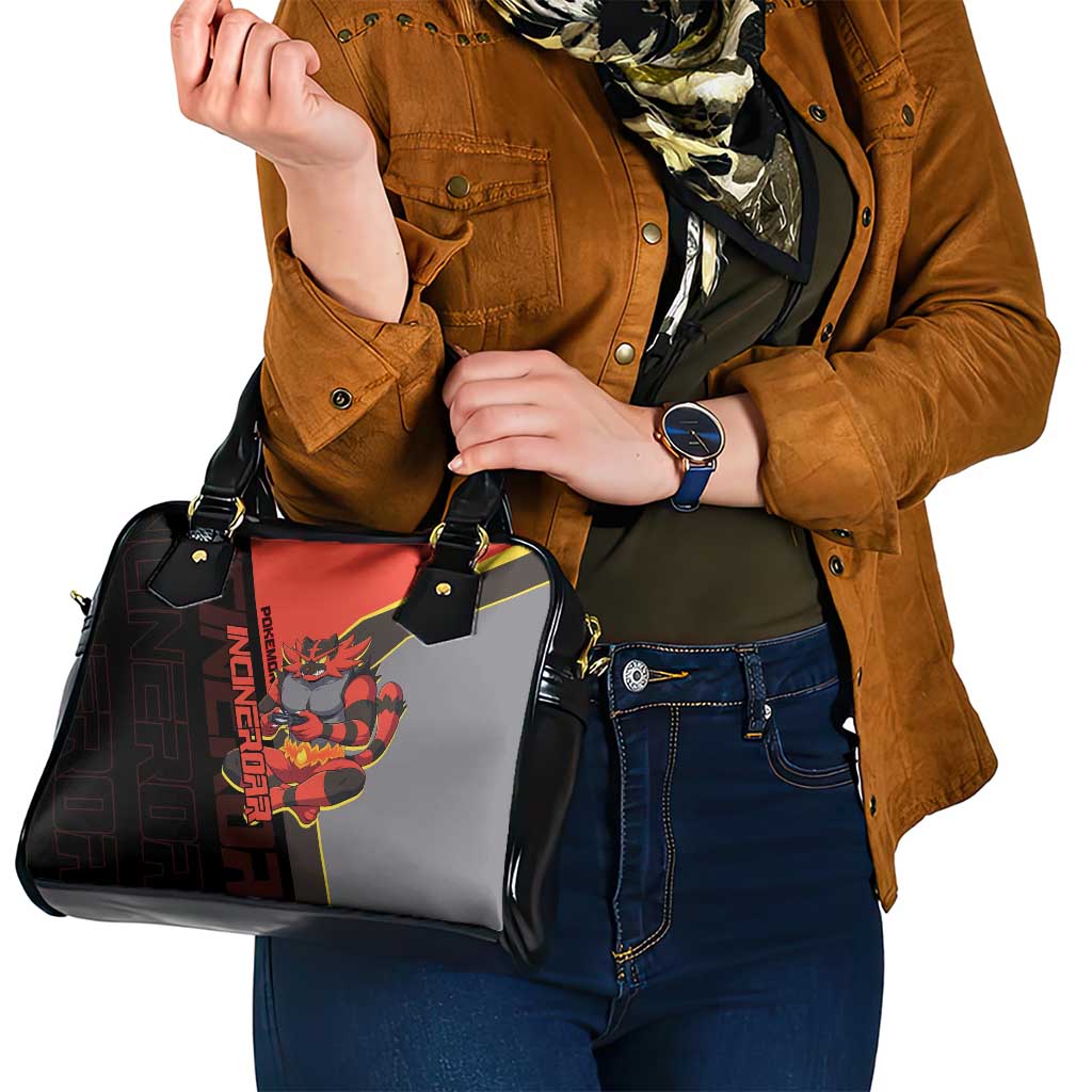 Incineroar Poké Shoulder Handbag Bold Retro Anime Style