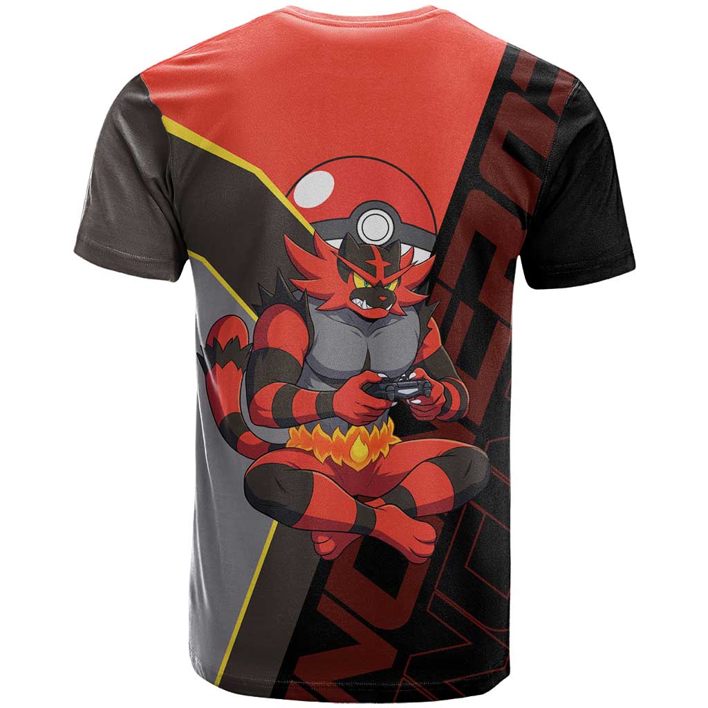 Incineroar Poké T Shirt Bold Retro Anime Style