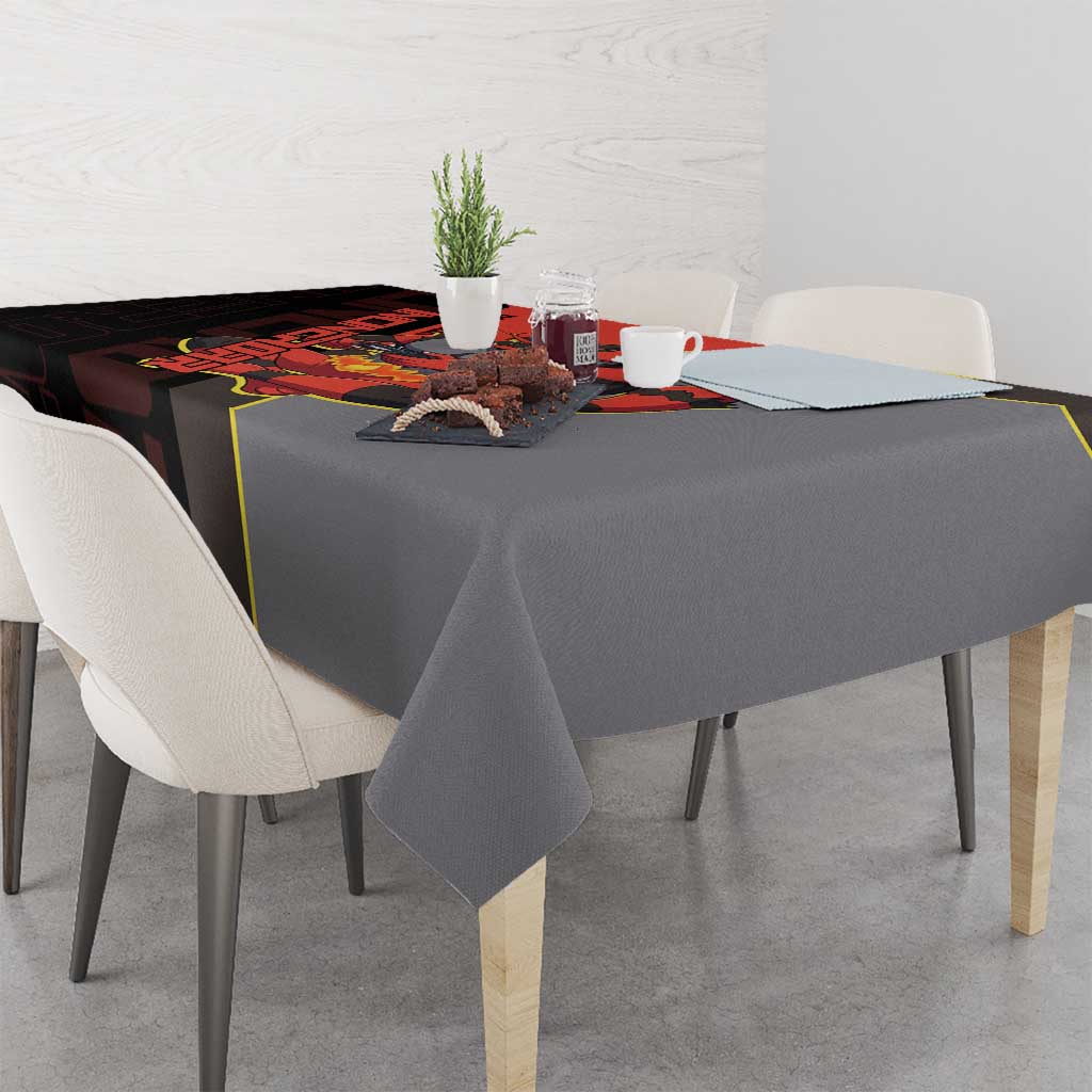 Incineroar Poké Tablecloth Bold Retro Anime Style