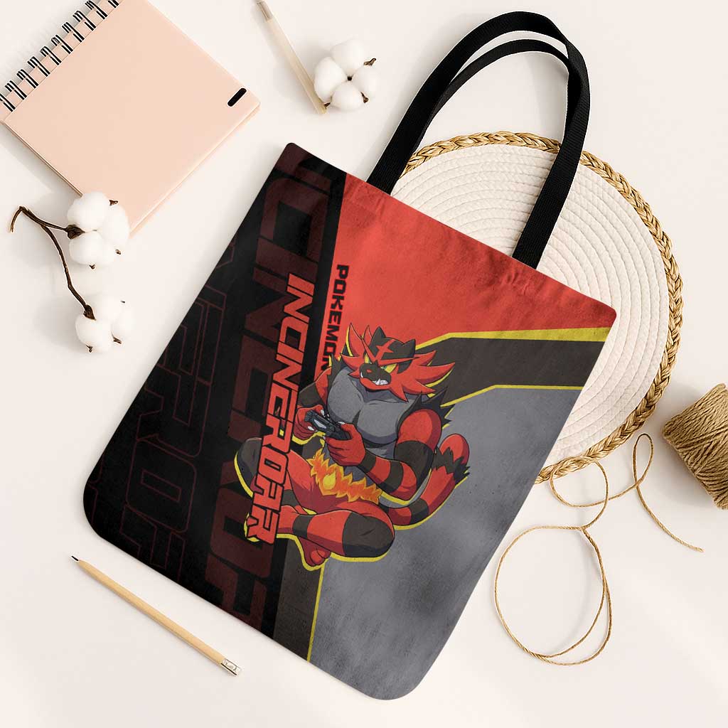 Incineroar Poké Tote Bag Bold Retro Anime Style