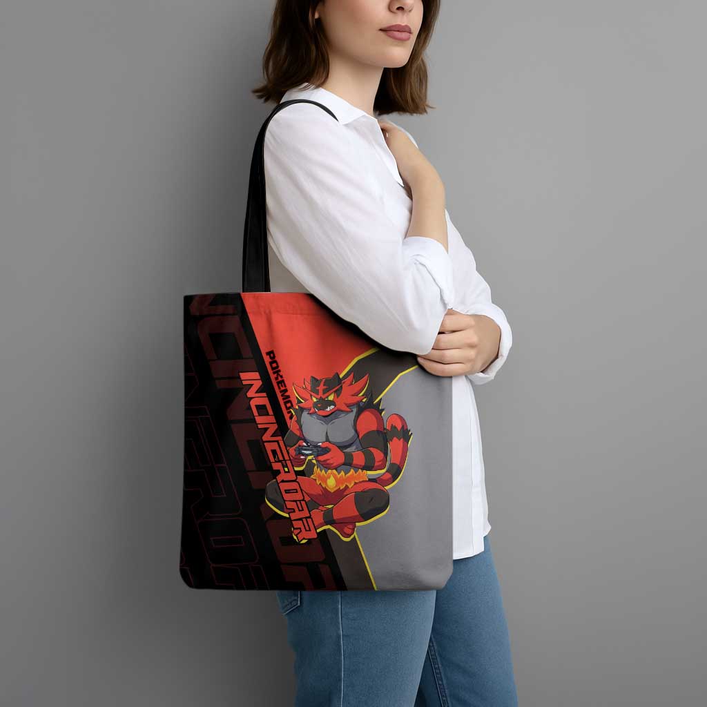Incineroar Poké Tote Bag Bold Retro Anime Style