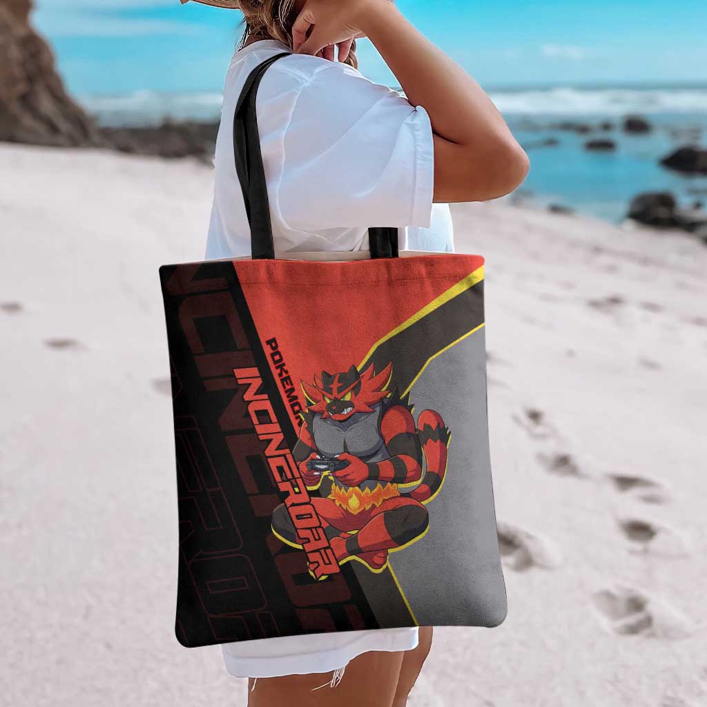 Incineroar Poké Tote Bag Bold Retro Anime Style
