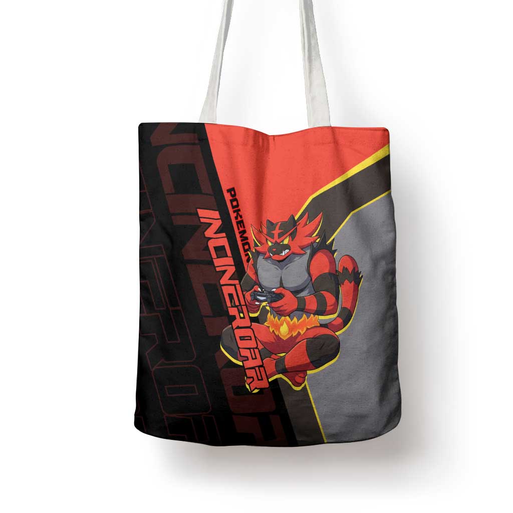 Incineroar Poké Tote Bag Bold Retro Anime Style