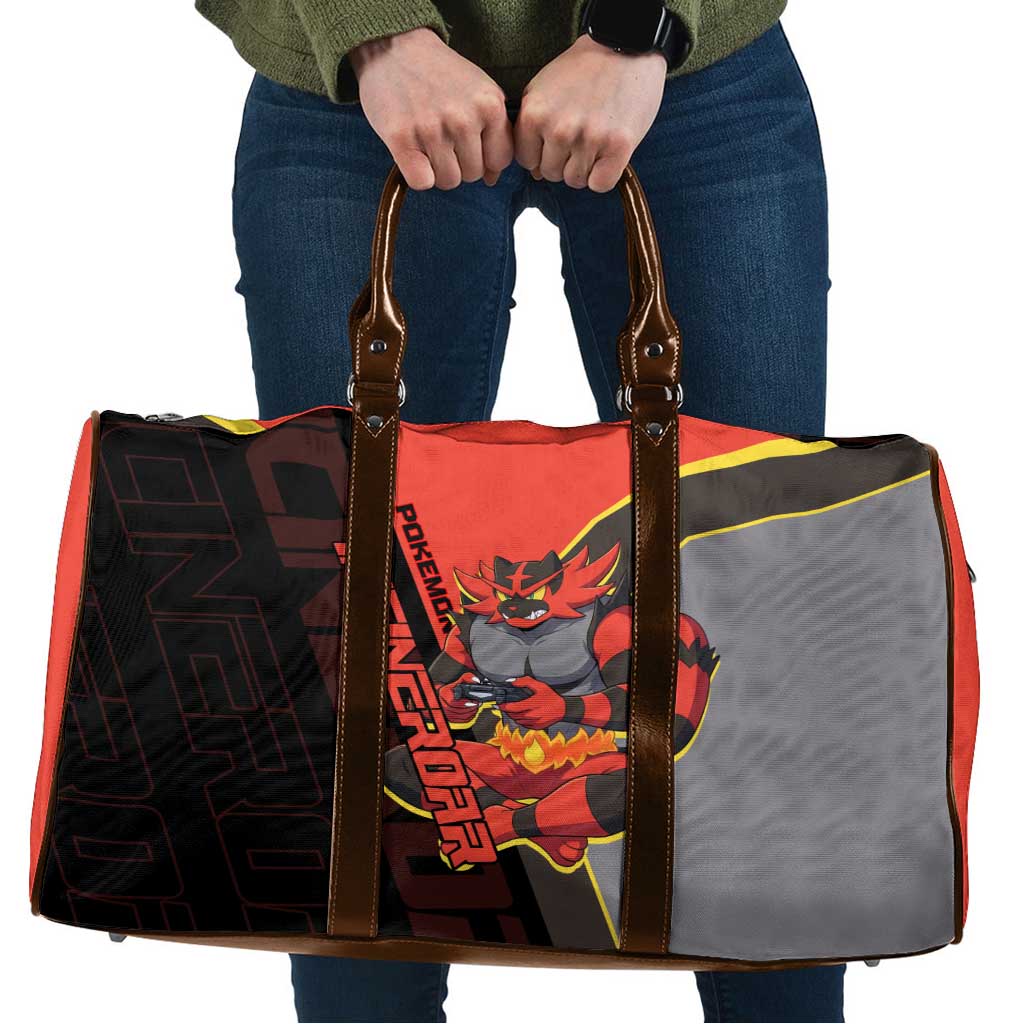 Incineroar Poké Travel Bag Bold Retro Anime Style