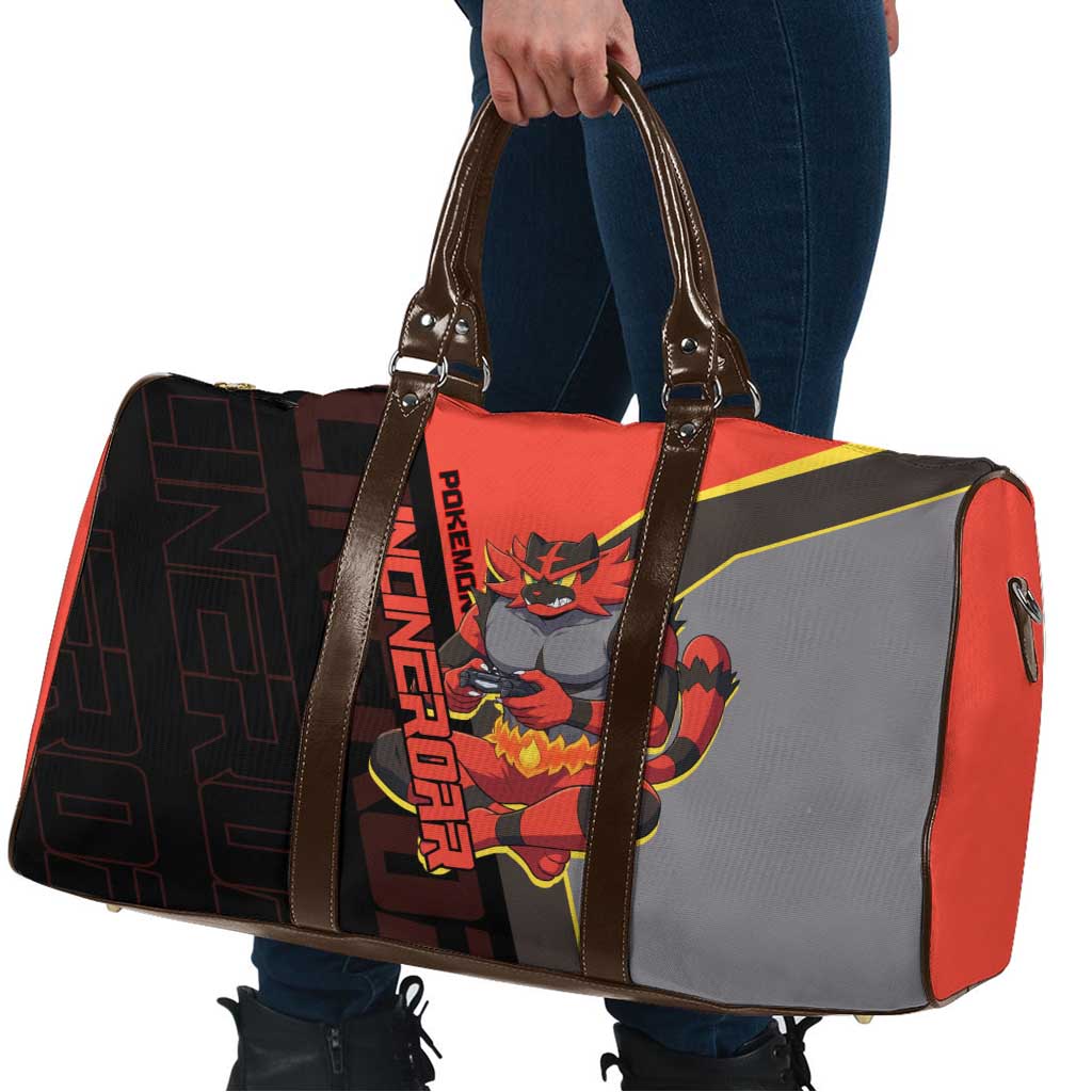 Incineroar Poké Travel Bag Bold Retro Anime Style