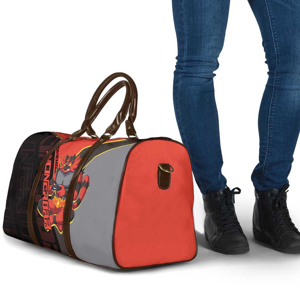 Incineroar Poké Travel Bag Bold Retro Anime Style