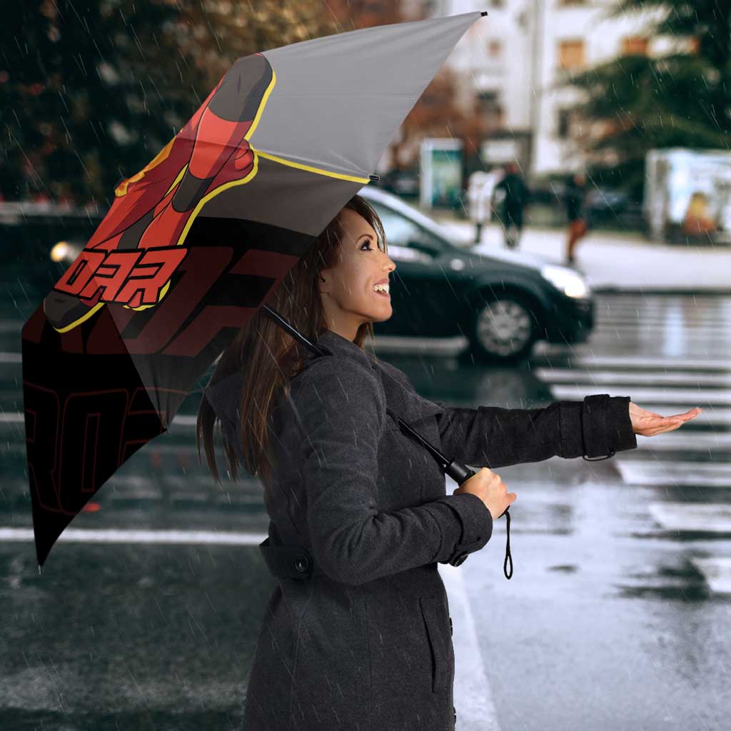 Incineroar Poké Umbrella Bold Retro Anime Style