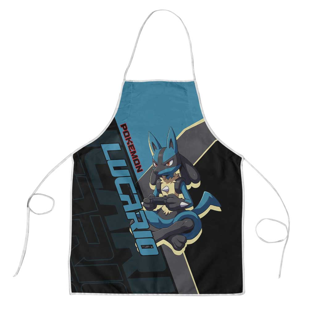 Lucario Poké Apron Edgy Retro Anime Style