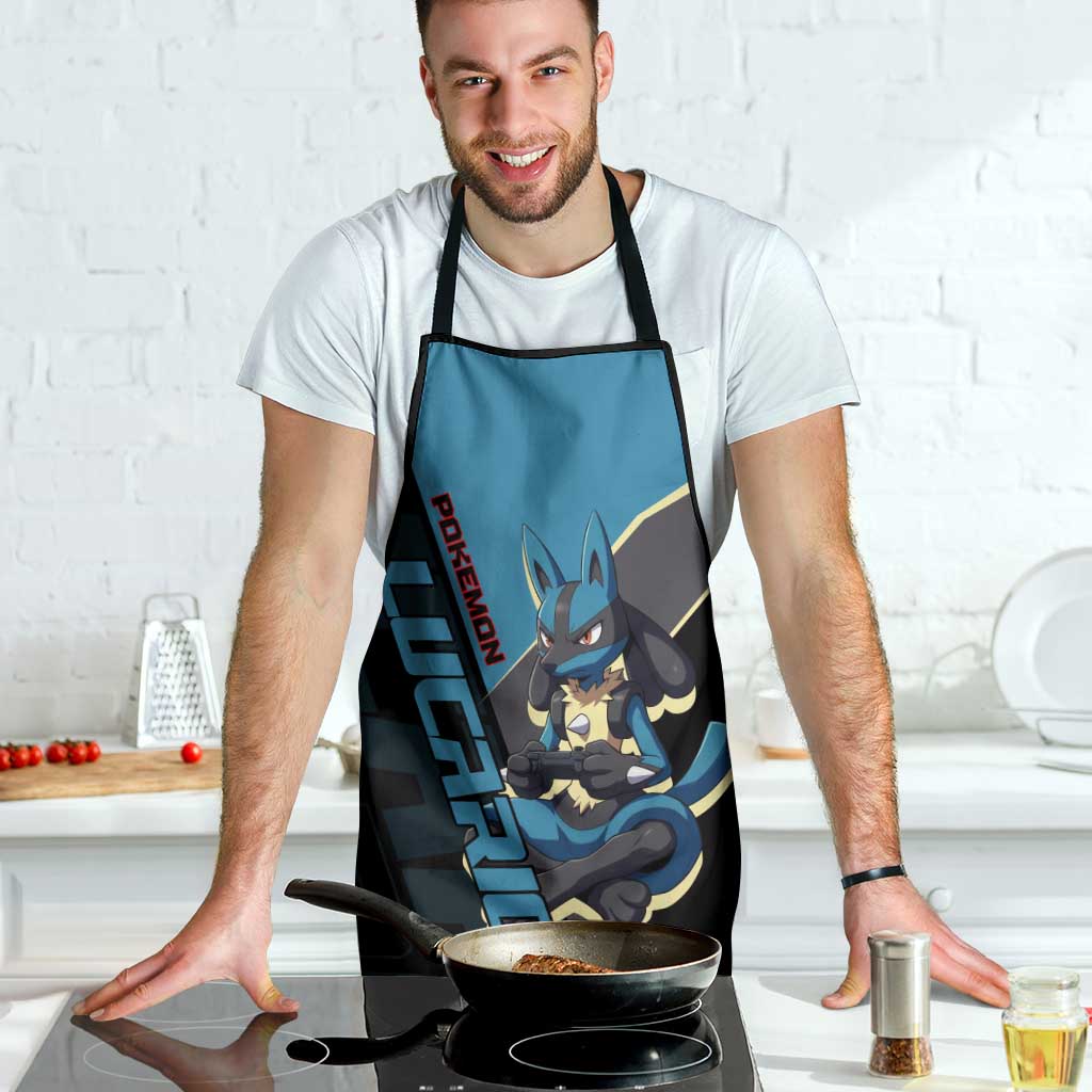 Lucario Poké Apron Edgy Retro Anime Style