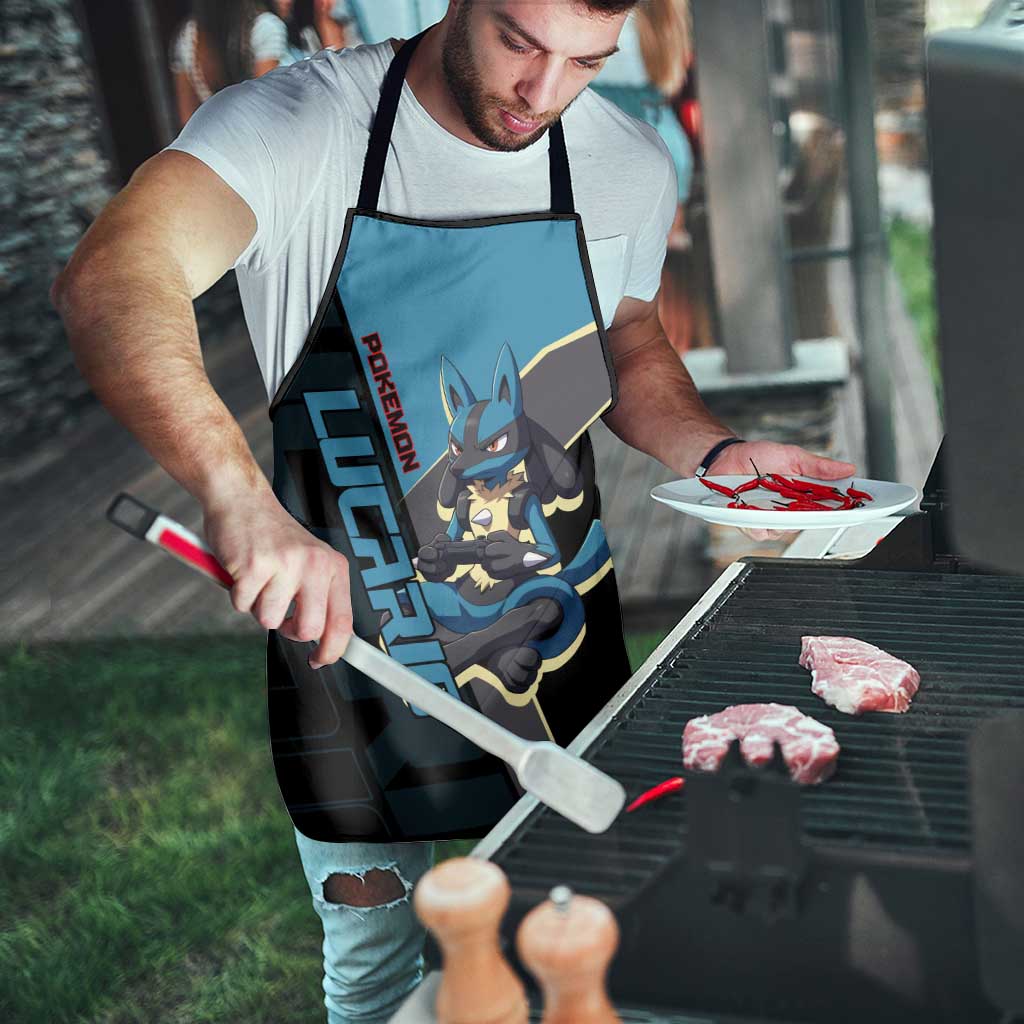 Lucario Poké Apron Edgy Retro Anime Style