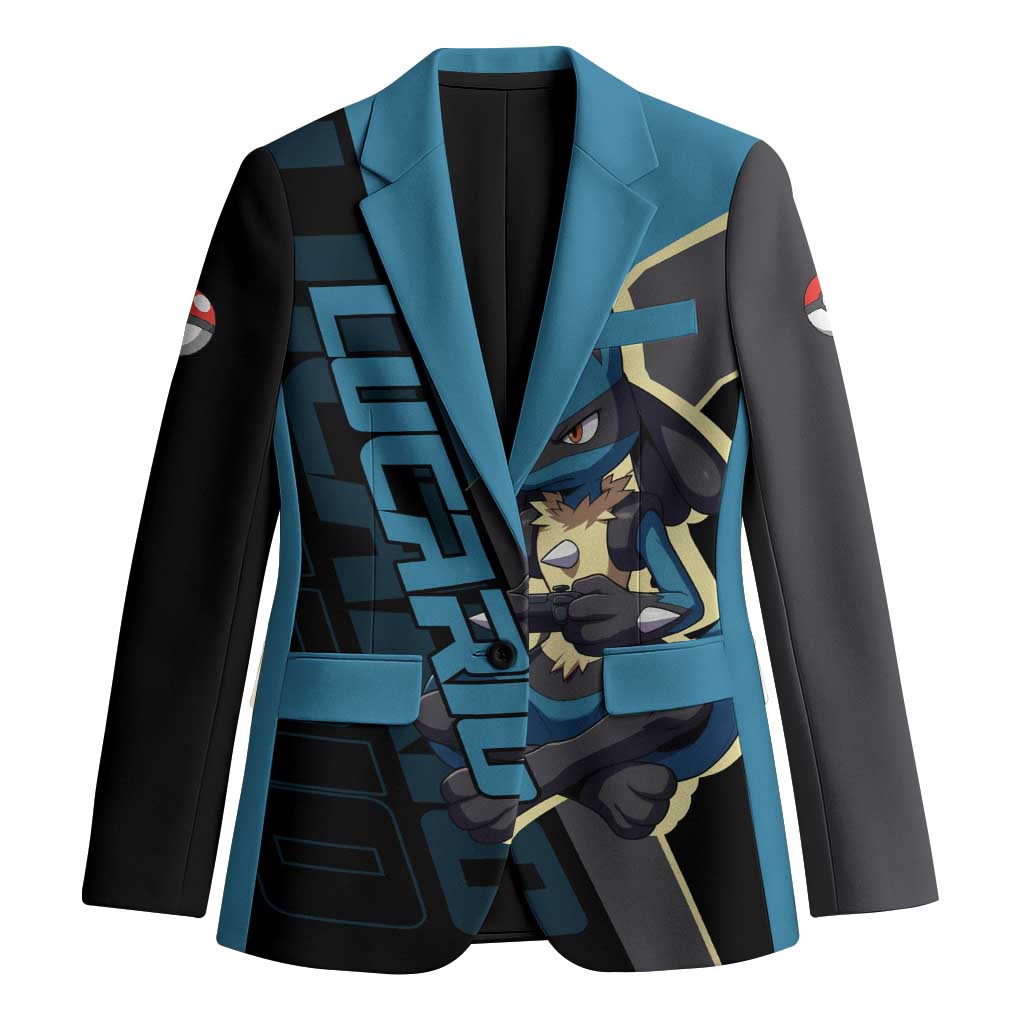 Lucario Poké Blazer Edgy Retro Anime Style