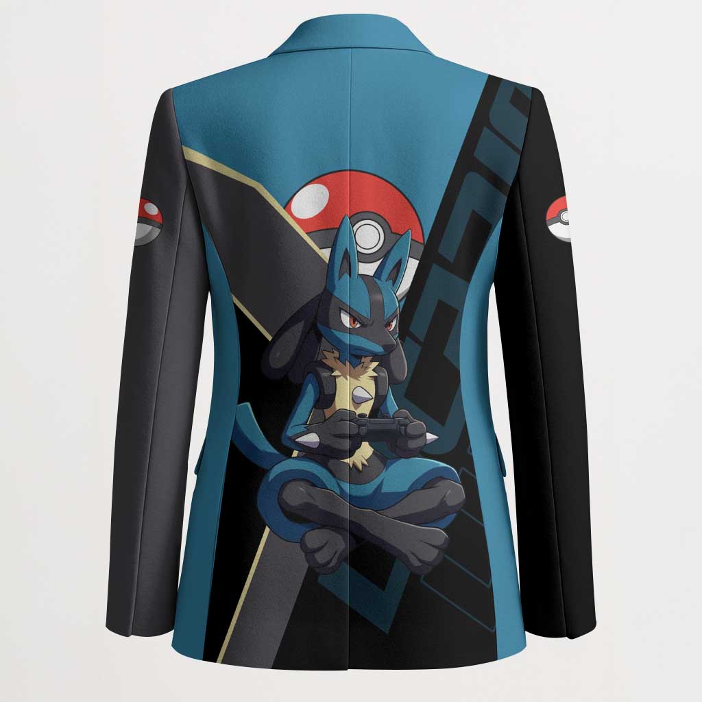 Lucario Poké Blazer Edgy Retro Anime Style