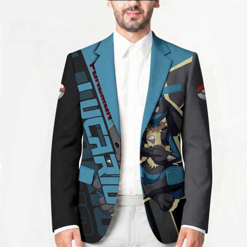 Lucario Poké Blazer Edgy Retro Anime Style