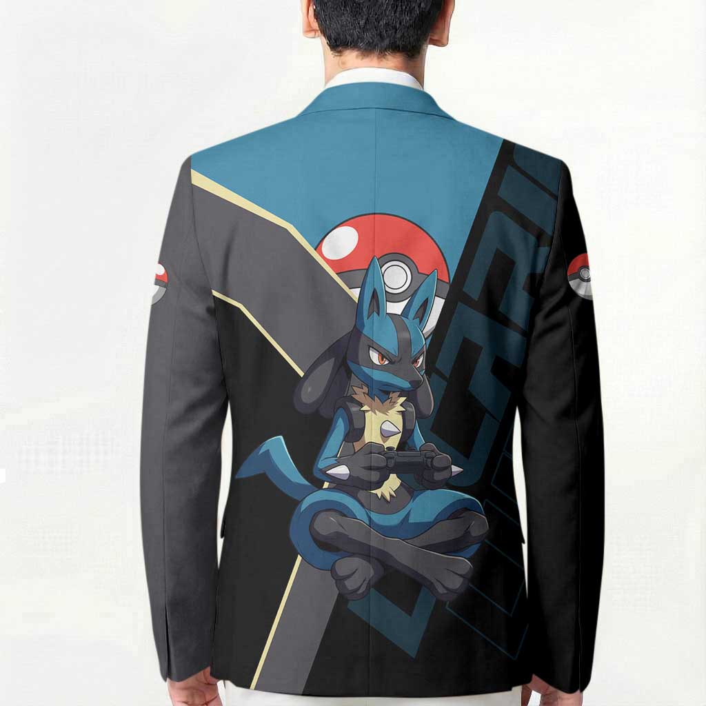 Lucario Poké Blazer Edgy Retro Anime Style