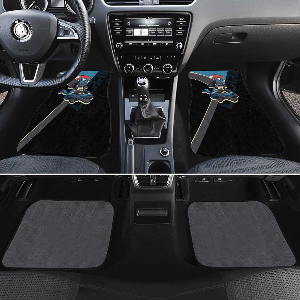 Lucario Poké Car Mats Edgy Retro Anime Style