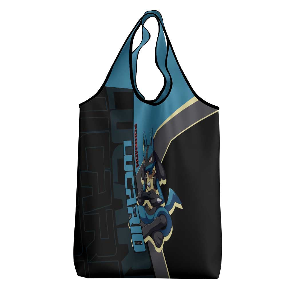 Lucario Poké Grocery Bag Edgy Retro Anime Style