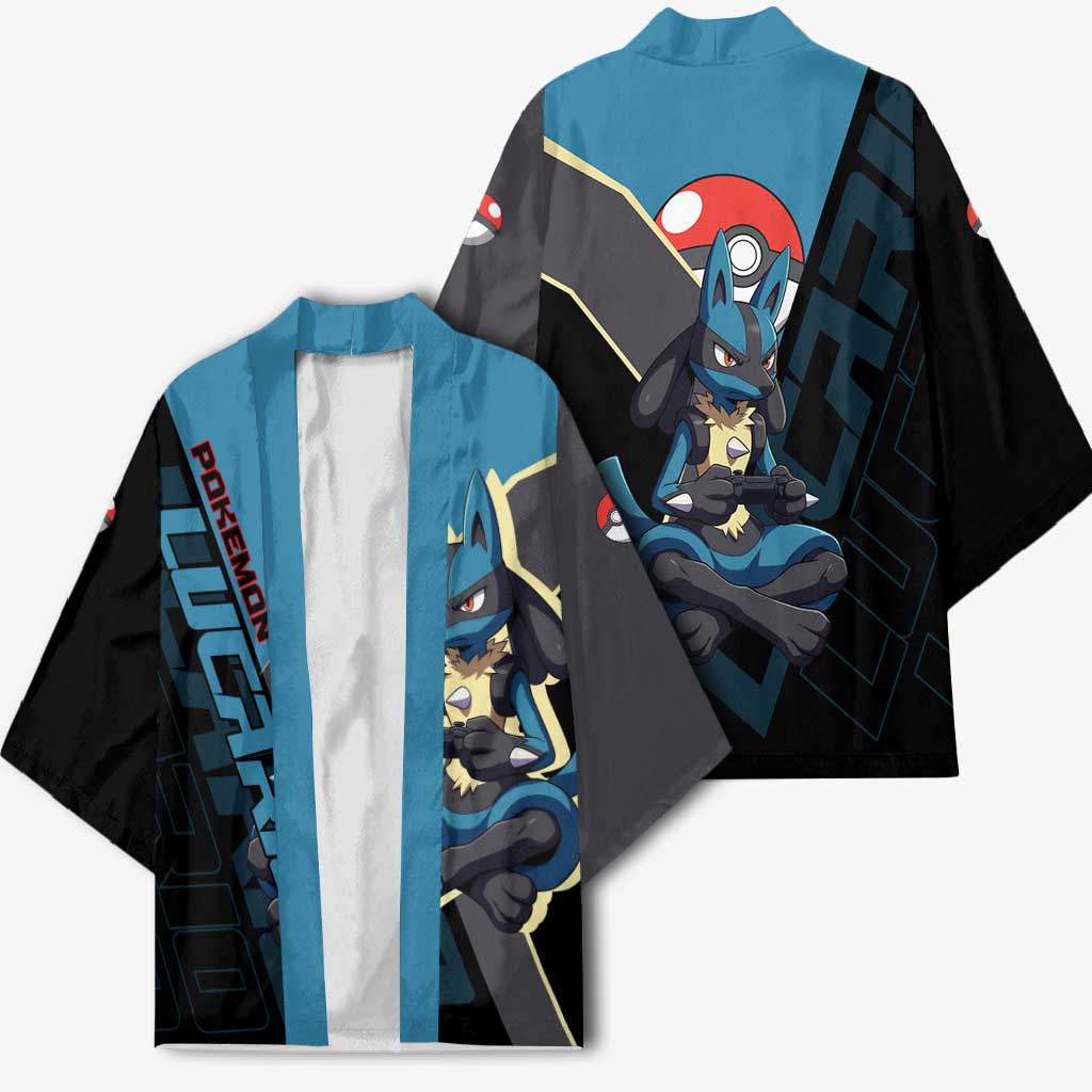 Lucario Poké Kimono Edgy Retro Anime Style