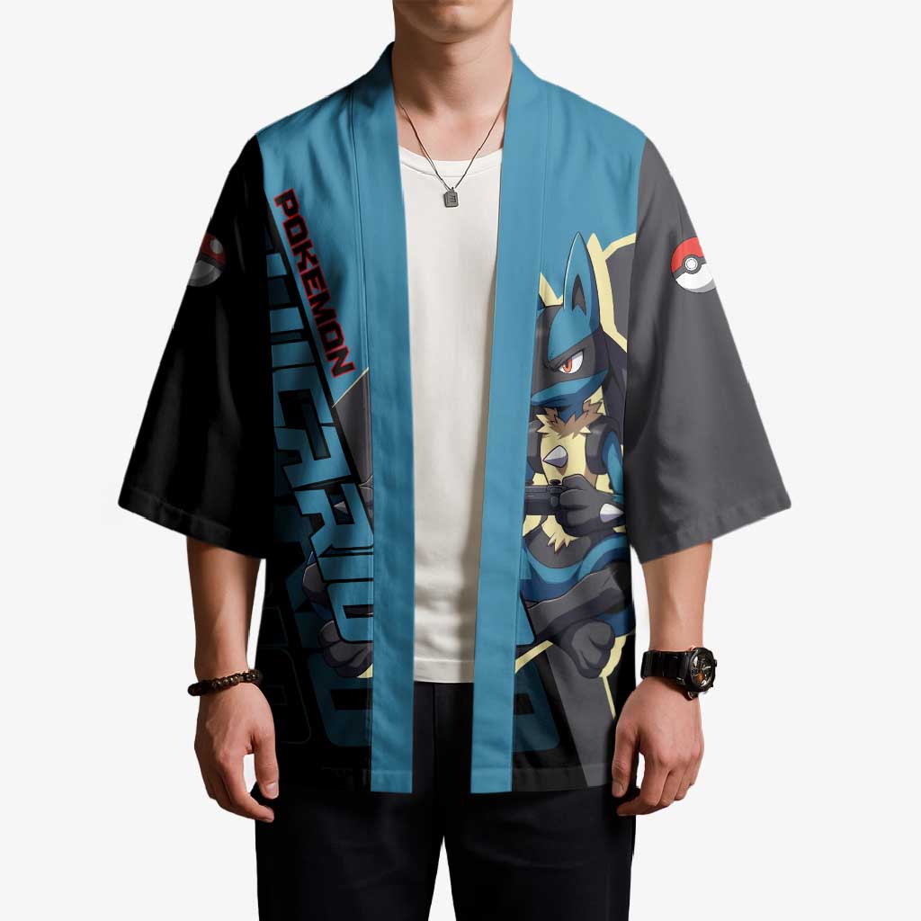Lucario Poké Kimono Edgy Retro Anime Style