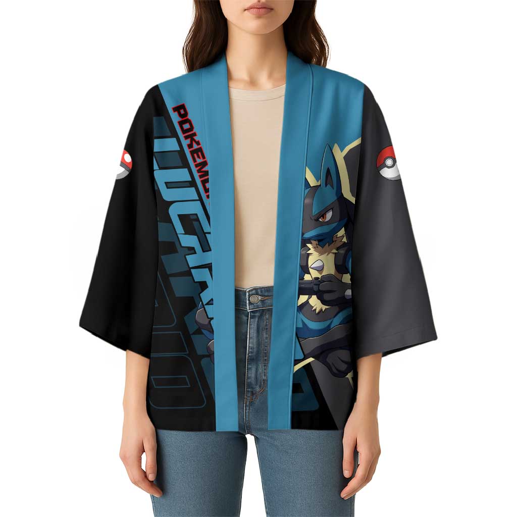 Lucario Poké Kimono Edgy Retro Anime Style
