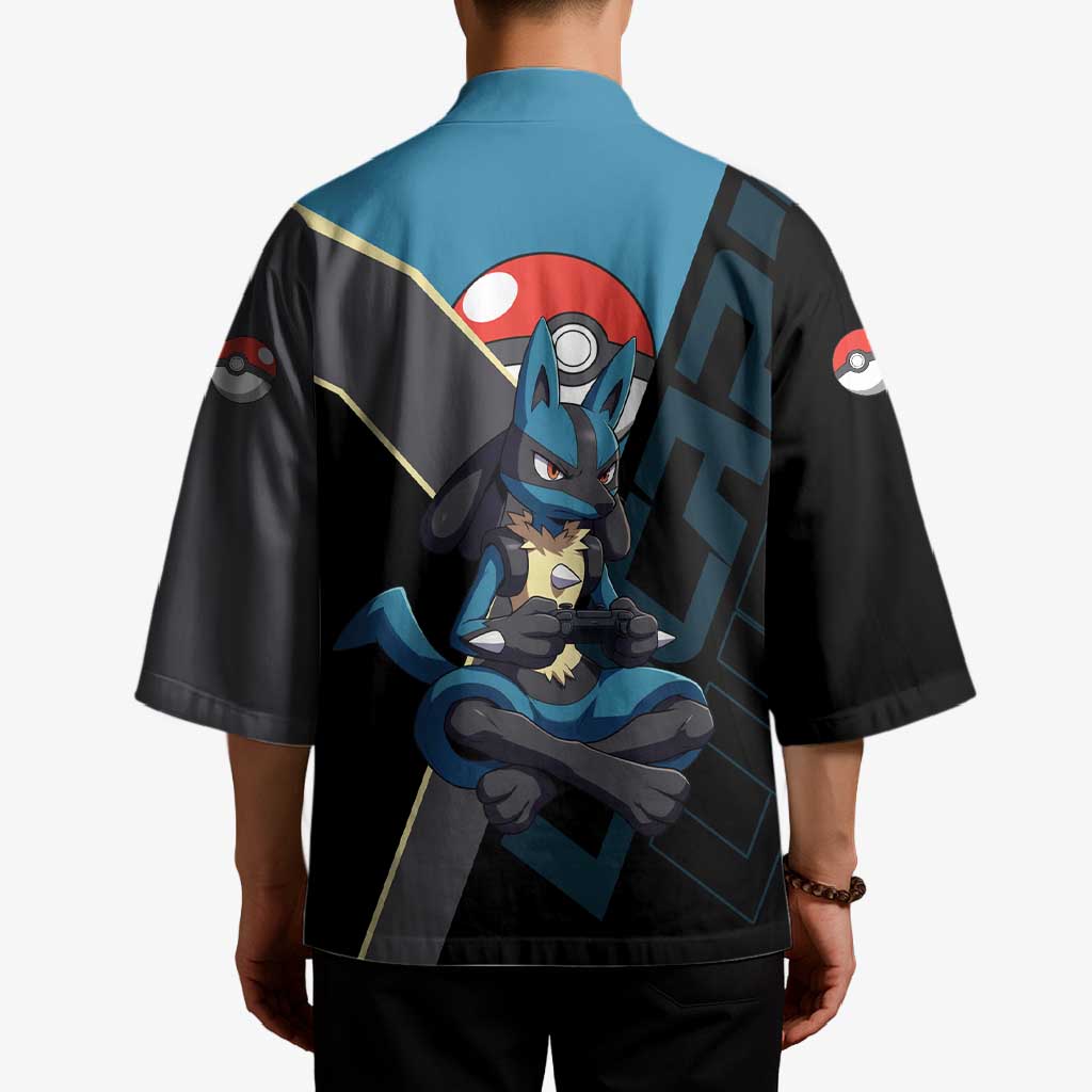 Lucario Poké Kimono Edgy Retro Anime Style