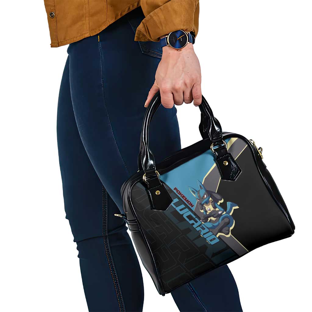 Lucario Poké Shoulder Handbag Edgy Retro Anime Style
