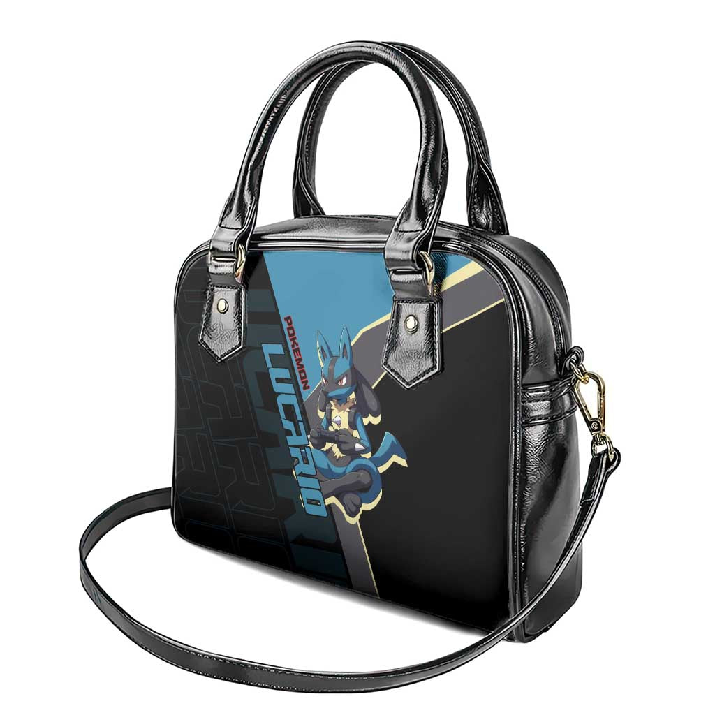 Lucario Poké Shoulder Handbag Edgy Retro Anime Style