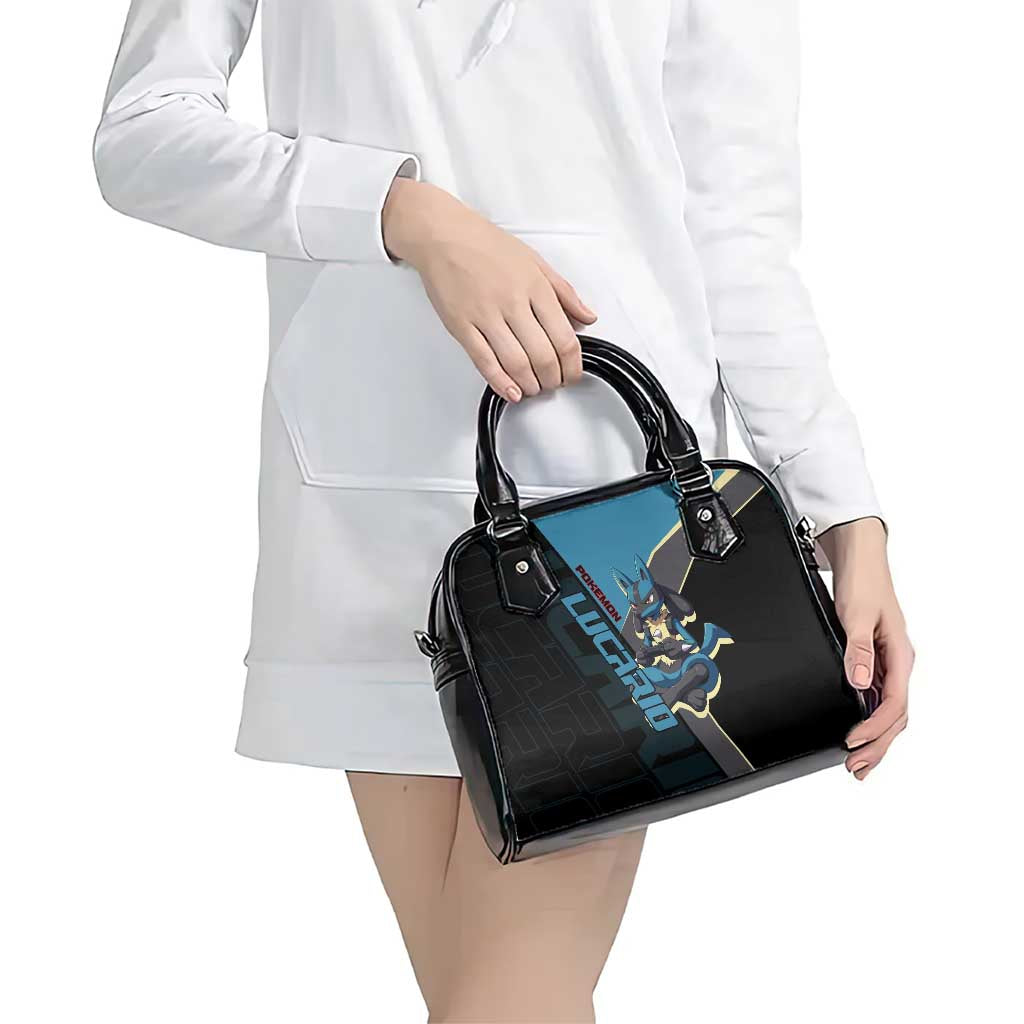 Lucario Poké Shoulder Handbag Edgy Retro Anime Style