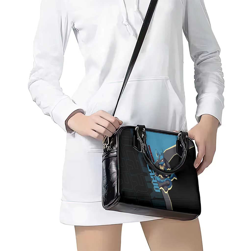 Lucario Poké Shoulder Handbag Edgy Retro Anime Style