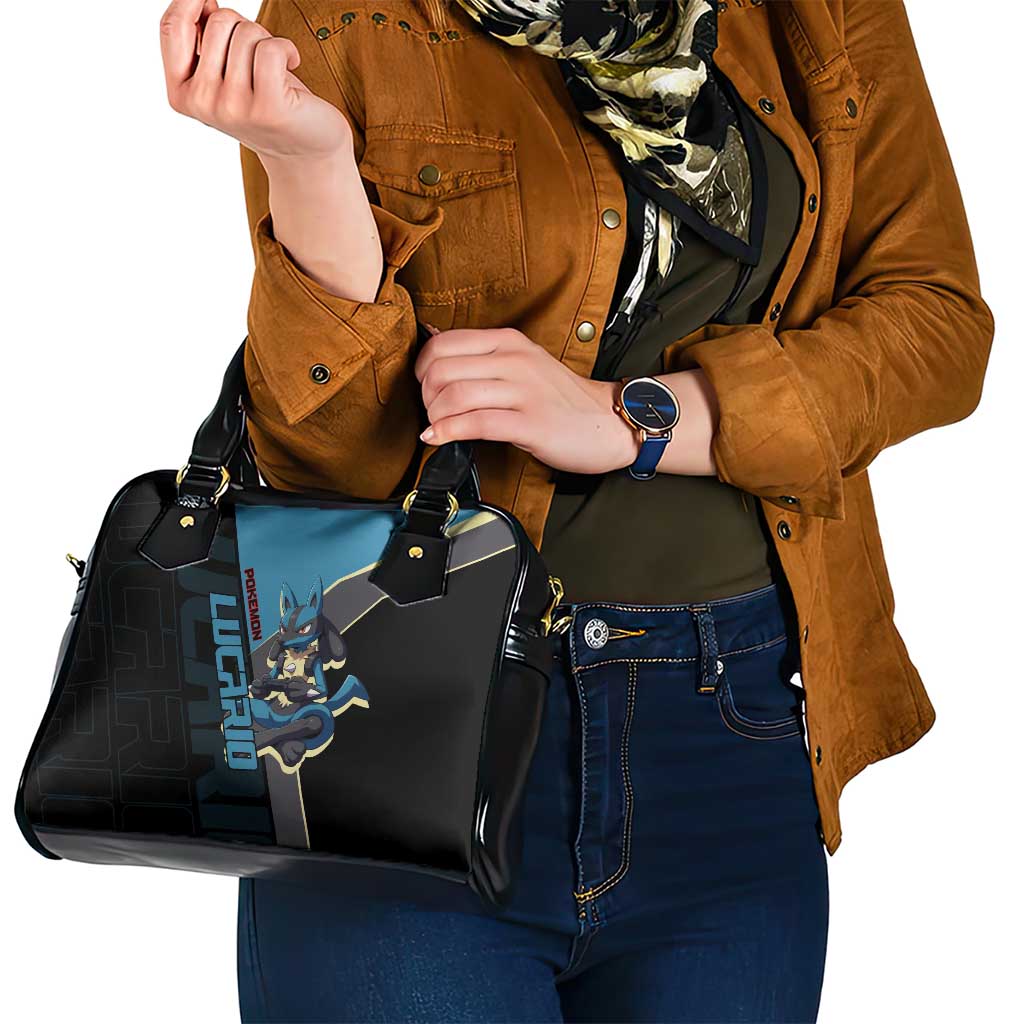 Lucario Poké Shoulder Handbag Edgy Retro Anime Style