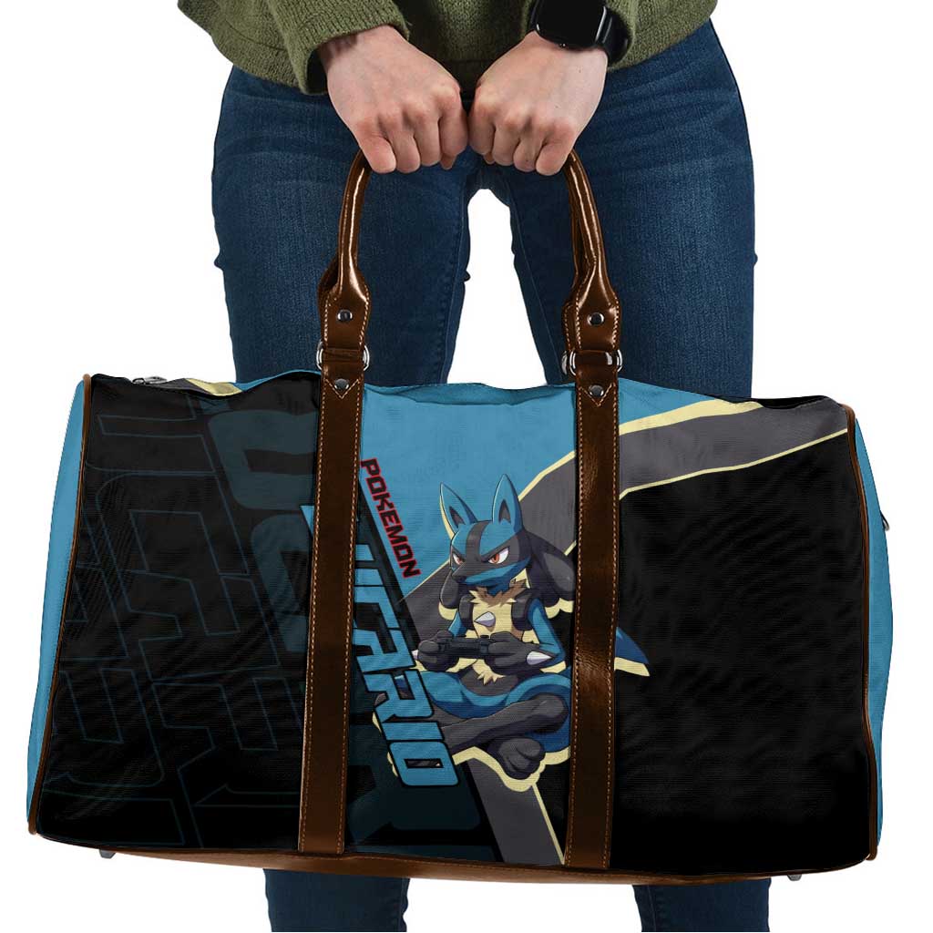 Lucario Poké Travel Bag Edgy Retro Anime Style