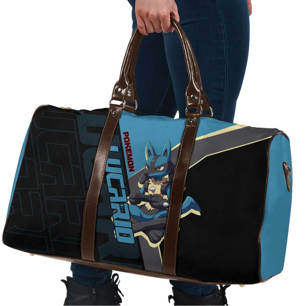 Lucario Poké Travel Bag Edgy Retro Anime Style