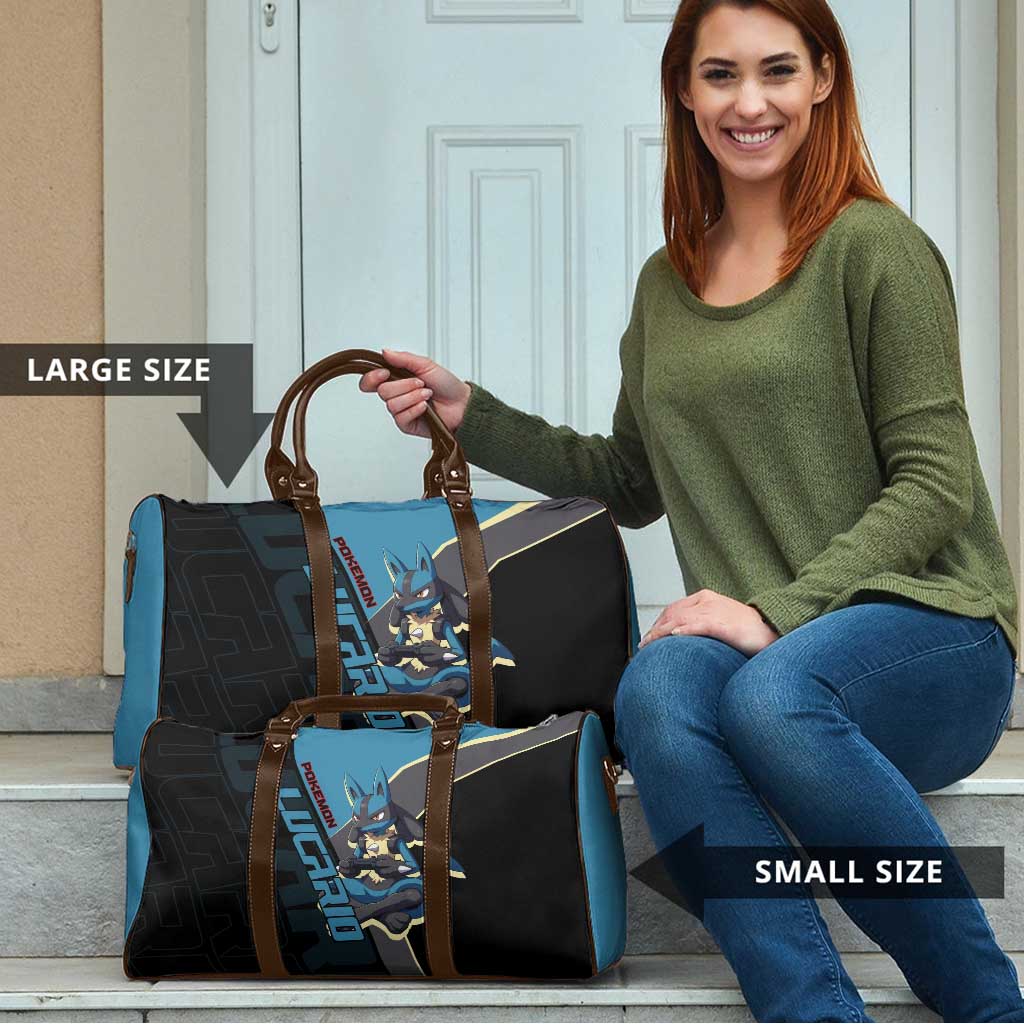 Lucario Poké Travel Bag Edgy Retro Anime Style
