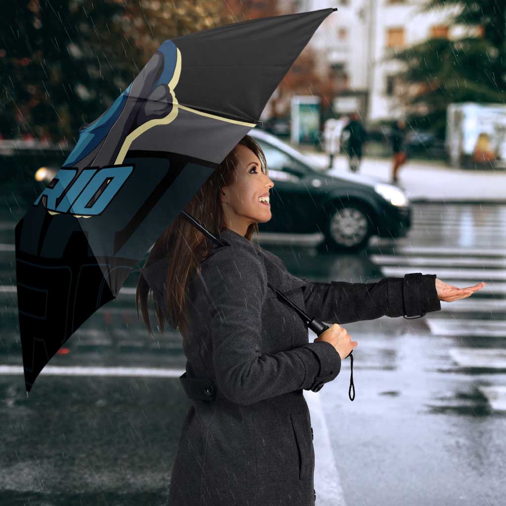 Lucario Poké Umbrella Edgy Retro Anime Style