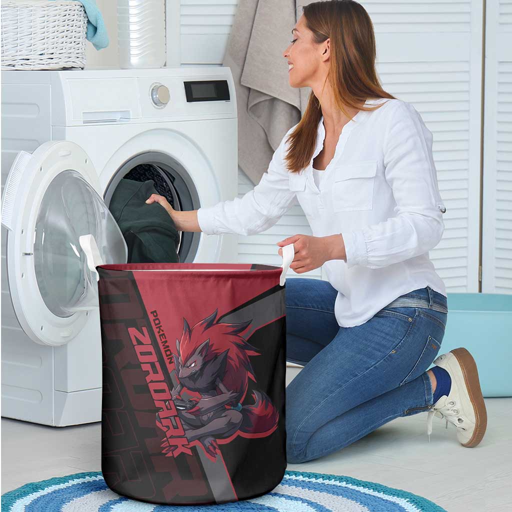 Zoroark Poké Laundry Basket Dark Neon Anime Style