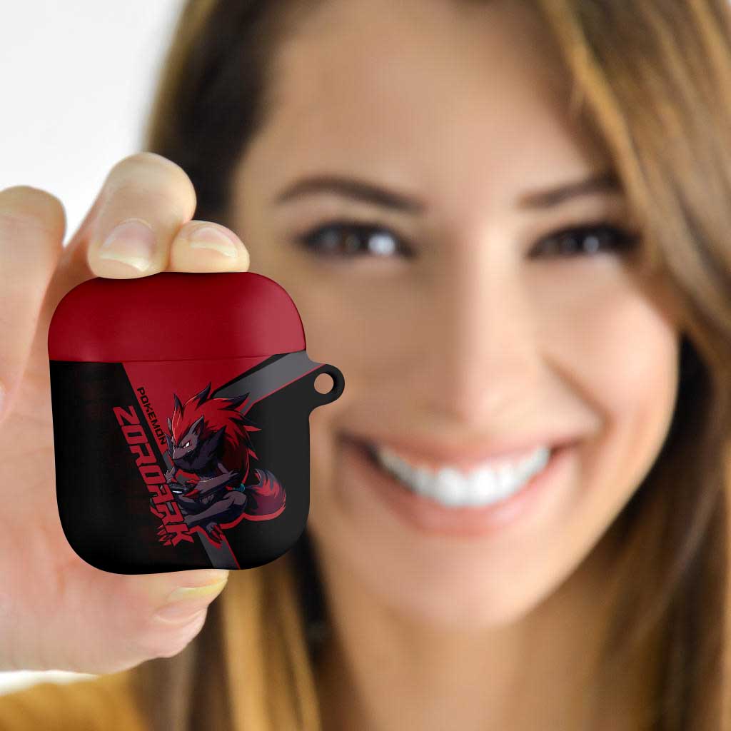 Zoroark Poké AirPods Case Dark Neon Anime Style