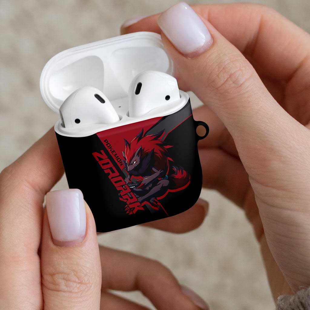 Zoroark Poké AirPods Case Dark Neon Anime Style
