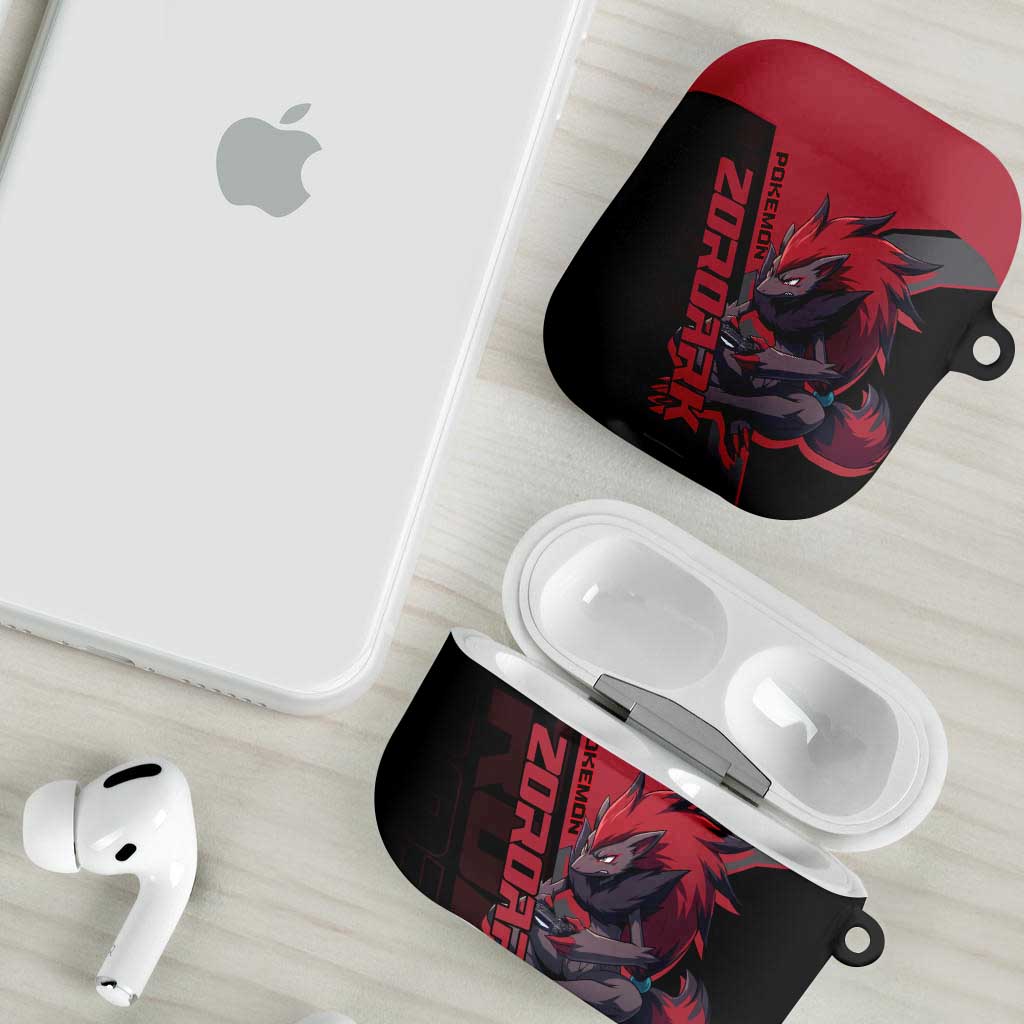 Zoroark Poké AirPods Case Dark Neon Anime Style
