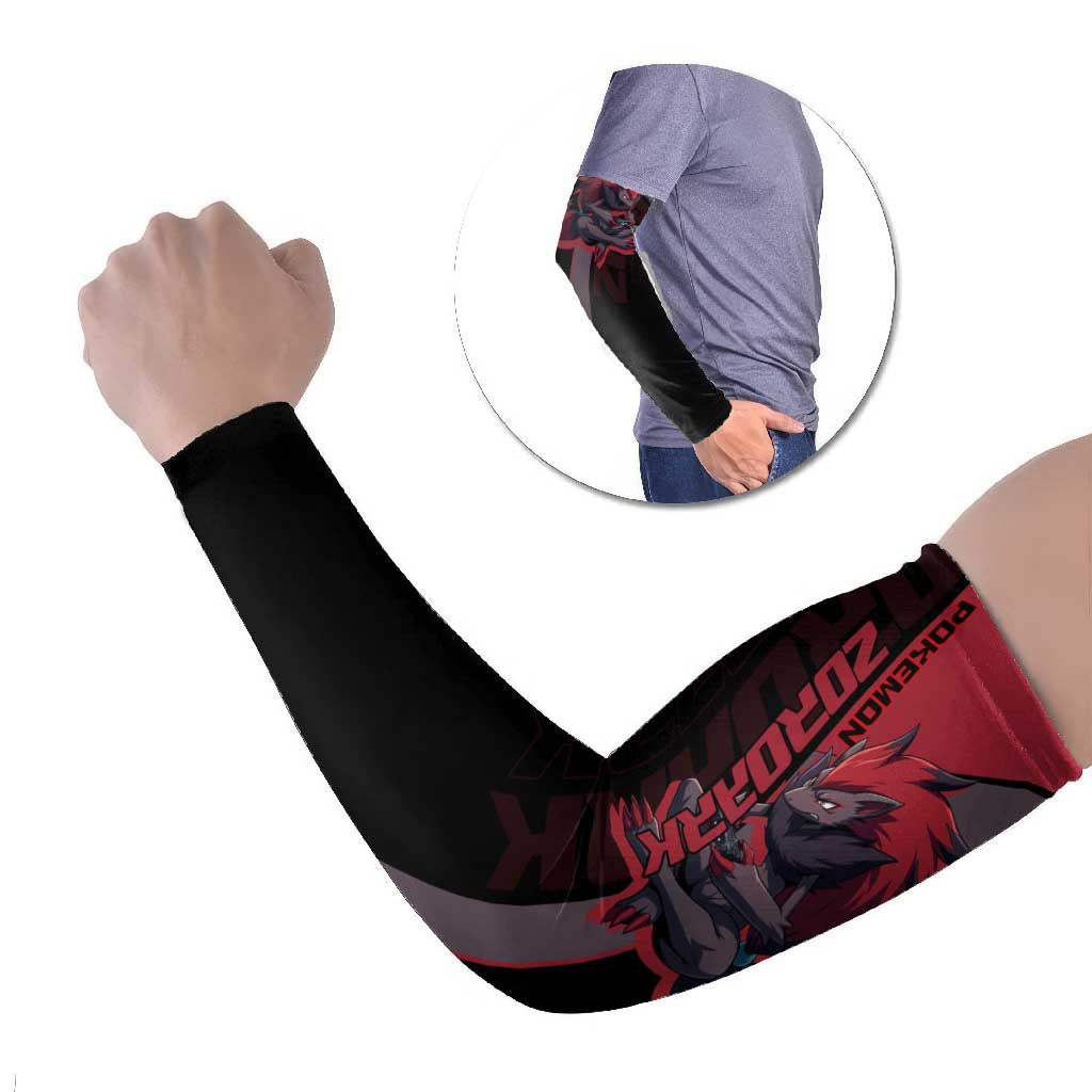 Zoroark Poké Arm Sleeves Dark Neon Anime Style