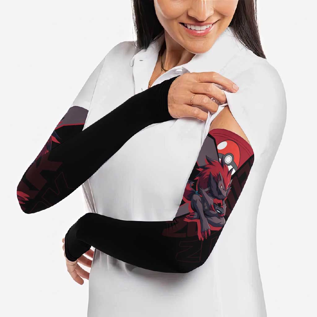 Zoroark Poké Arm Sleeves Dark Neon Anime Style