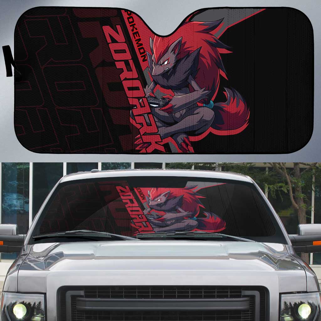 Zoroark Poké Auto Sun Shade Dark Neon Anime Style