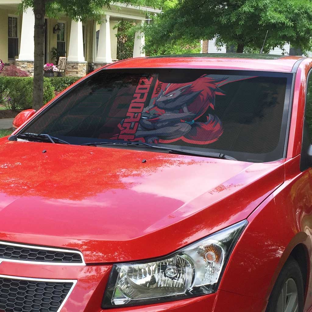 Zoroark Poké Auto Sun Shade Dark Neon Anime Style