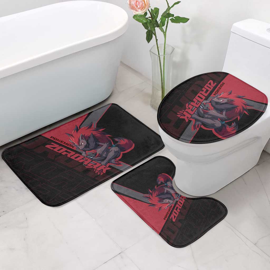 Zoroark Poké Bathroom Set Dark Neon Anime Style