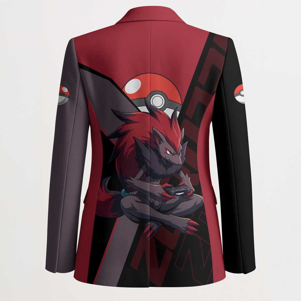 Zoroark Poké Blazer Dark Neon Anime Style