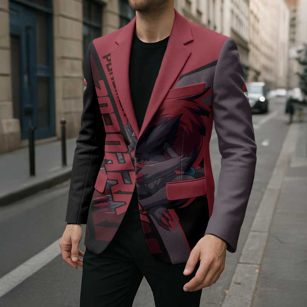 Zoroark Poké Blazer Dark Neon Anime Style