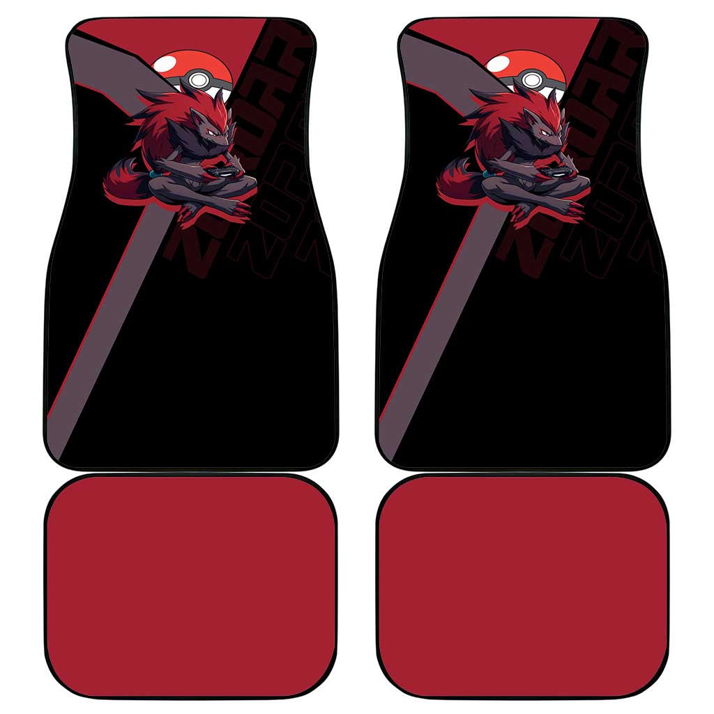 Zoroark Poké Car Mats Dark Neon Anime Style