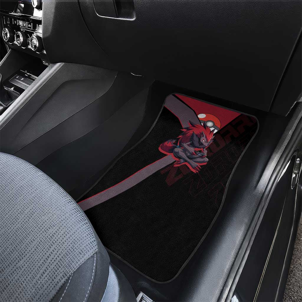 Zoroark Poké Car Mats Dark Neon Anime Style