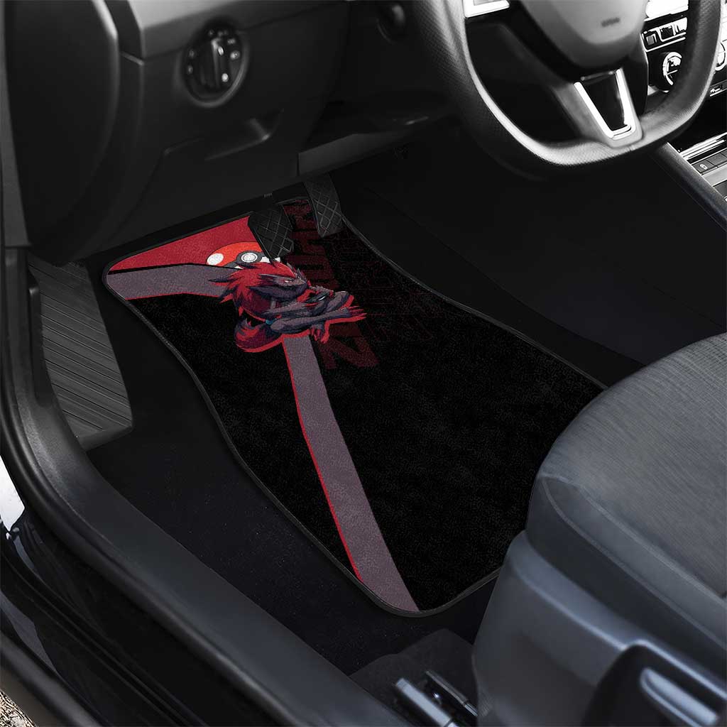 Zoroark Poké Car Mats Dark Neon Anime Style