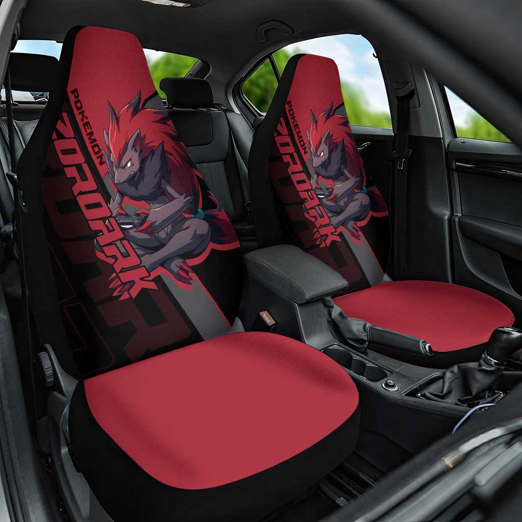 Zoroark Poké Car Seat Cover Dark Neon Anime Style